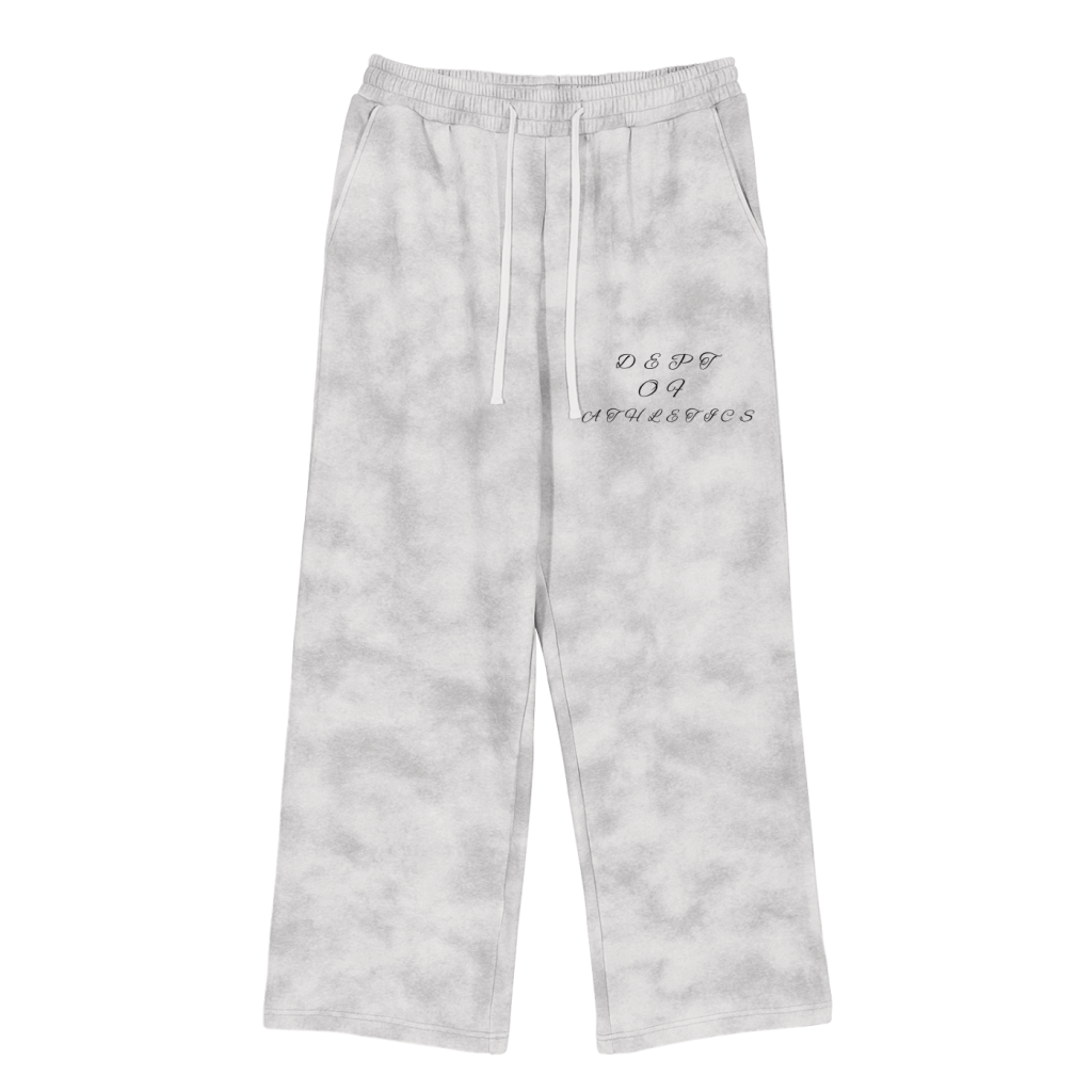 H1 White Fleece Sweatpants